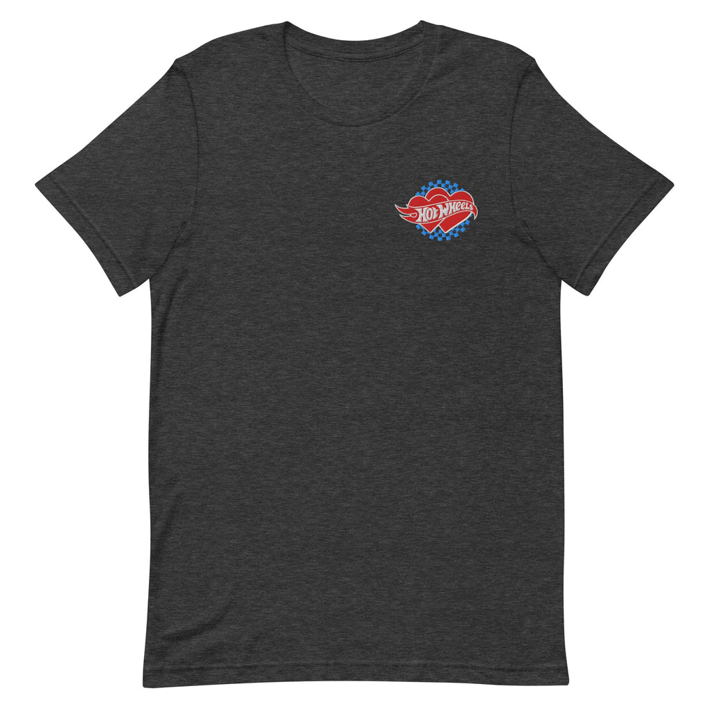 Hot Wheels Embroidered Checkered Hearts T-Shirt