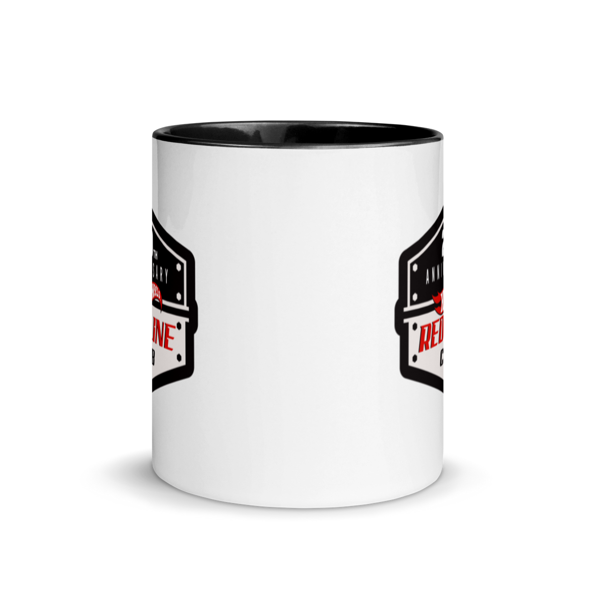 Hot Wheels Red Line Club 20th Anniversary Badge Logo Mug