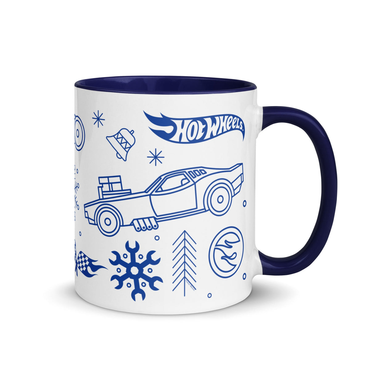 Hot Wheels Holiday Icons White Mug