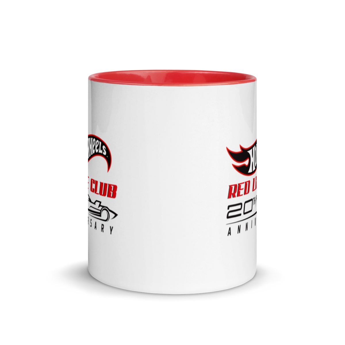 Hot Wheels Red Line Club 20th Anniversary Silhouette Logo Mug